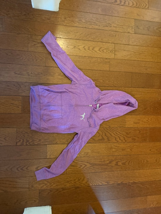 PINK Victoria's Secret Tops - PINK Victoria's Secret Lavender Zip-Up Hoodie